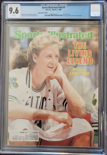 Larry Bird Sports Illustrated March 3, 1986 "The Living Legend" Boston's Larry Bird