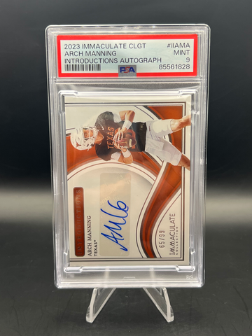 Arch Manning 2023 Immaculate Collegiate Introductions Autograph /99 PSA 9 - Longhorns