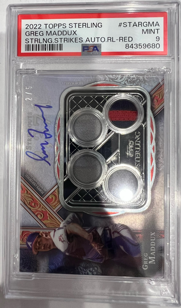 2022 TOPPS STERLING GREG MADDUX AUTOGRAPH. 2/5
