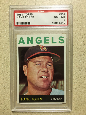 1964 Topps #554 Hank Foiles PSA 8 NM-MT ANGELS