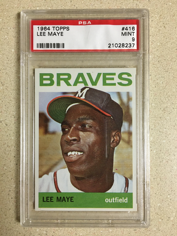 1964 Topps #416 Lee Maye PSA 9 MINT BRAVES 