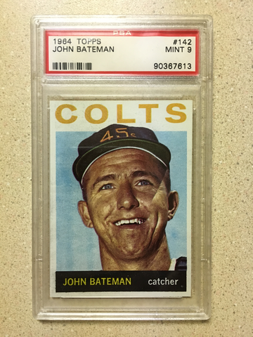 1964 Topps #142 John Bateman PSA 9 MINT COLTS