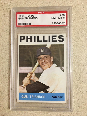1964 Topps #83 Gus Triandos PSA 8 NM-MT PHILLIES 
