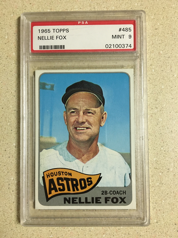 1965 Topps #485 Nellie Fox PSA 9 MINT ASTROS HOF