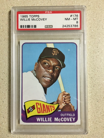 1965 Topps #176 Willie McCovey PSA 8 NM-MT GIANTS HOF