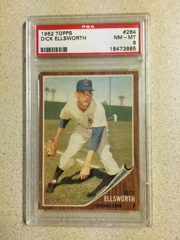 1962 Topps #264 Dick Ellsworth PSA 8 NM-MT CUBS 