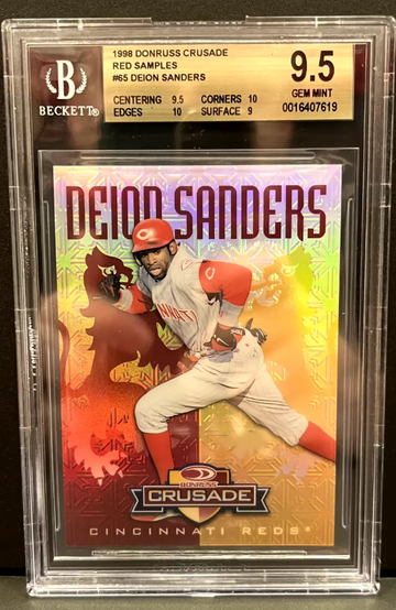 1998 Donruss Crusades RED Deion Sanders Executive Proof XX/25 BGS 9.5