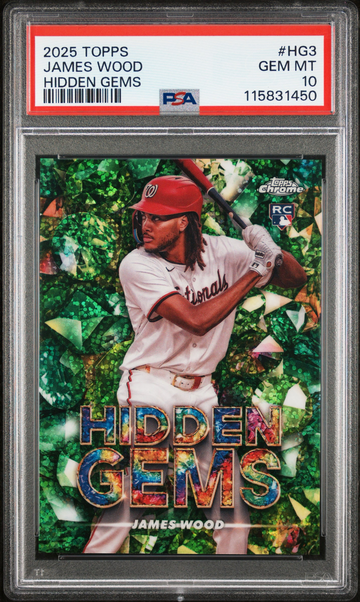  2025 Topps Chrome James Wood Hidden Gems PSA 10 HG-3 SSP RC Rookie