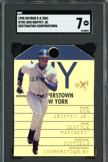 1998 SkyBox E-X2001 #7 DC Ken Griffey Jr Destination-Cooperstown SSP Rare