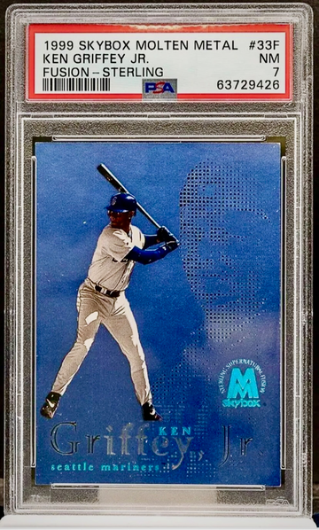 1999 Skybox Molten Metal Ken Griffey Jr. Sterling Fusion #/500 Mariners PSA 7 🔥
