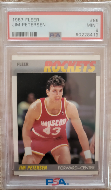 1987 FLEER #86 JIM PETERSEN PSA 9 