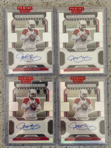 2021 Kyler Murray Prizm Sensational Signatures Lot of 4