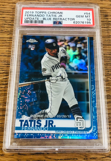 2019 Topps Chrome Update Fernando Tatis Jr. Blue Refractor /150 PSA 10