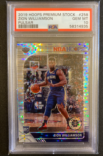 2019 PSA 10 Hoops Premium Stock #258 Zion Williamson Pulsar