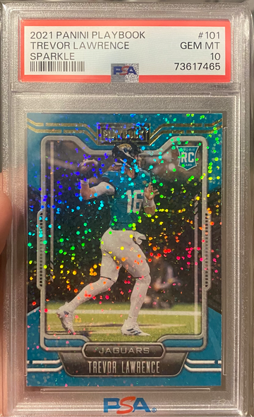 2021 Playbook Trevor Lawrence Sparkle Rookie RC PSA 10