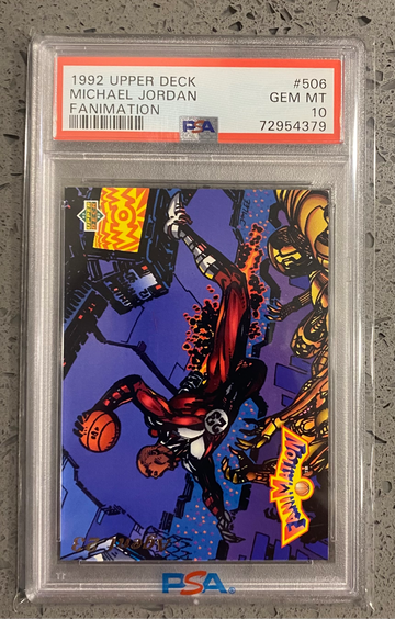 1992 Upper Deck Michael Jordan AGENT 23 Fanimation PSA 10