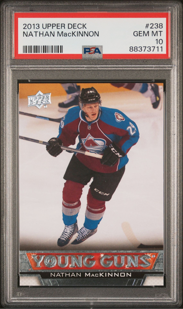 2013 Upper Deck Nathan MacKinnon Young Guns Rookie RC (PSA 10)