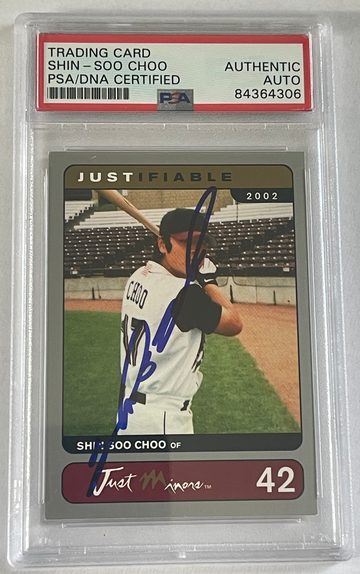 2002-03 Just Minors Justifiable Silver Shin-Soo Choo signed PSA/DNA Authentic AUTO Mariners Minor League