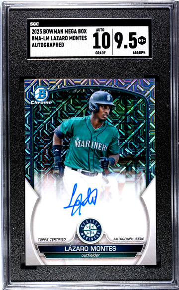 2023 Bowman Mega Box Lazaro Montez Auto SGC 9.5