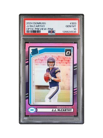 JJ MCCARTHY OPTIC PREVIEW PINK PSA 10