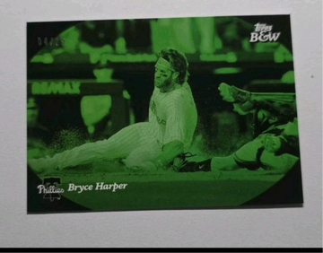 Bryce Harper 2023 Topps On Demand Black & White Shutter Speed Phillies /25 Green