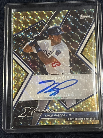 Mike Piazza 1/1 Topps Expectations auto superfractor