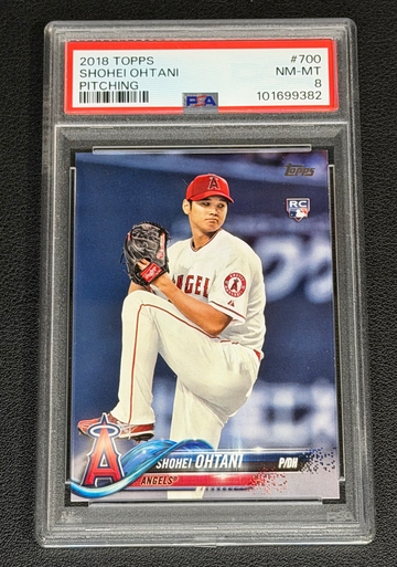 2018 Topps Shohei Ohtani 'Pitching' #700 PSA 8 Rookie Card