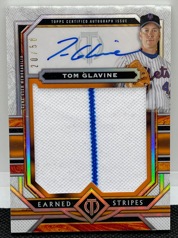 2023 Topps Tribute Tom Glavine #ESA-TG Earned Stripes Autograph Relics /50