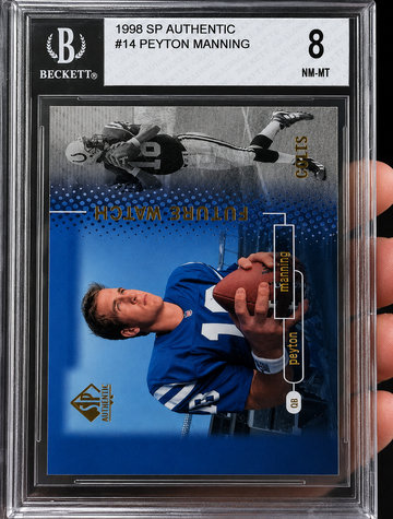 1998 SP authentic Peyton Manning BGS 8