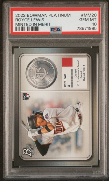 2022 Bowman Platinum Minted In Merit Royce Lewis #MM20 PSA 10