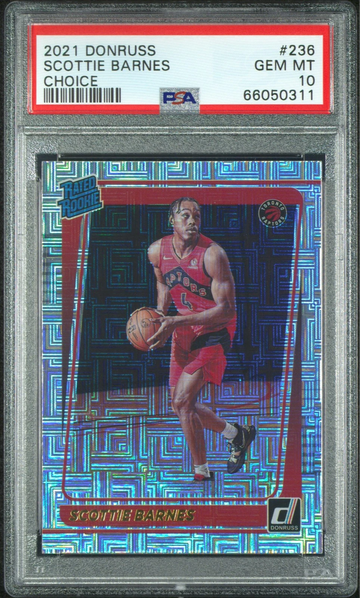 2021 Panini Donruss Choice Scottie Barnes #236 PSA 10