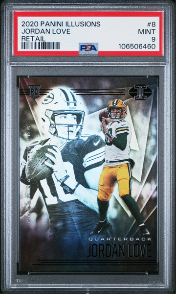 2020 Panini Illusions Jordan Love #8 PSA 9