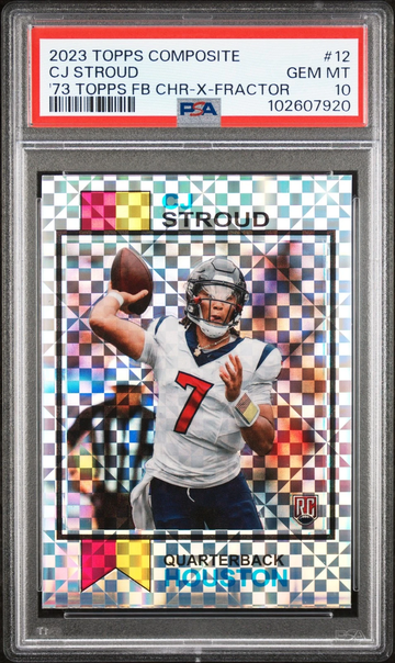2023 Topps Composite 1973 Chrome CJ Stroud '73 FB X Fractor PSA 10