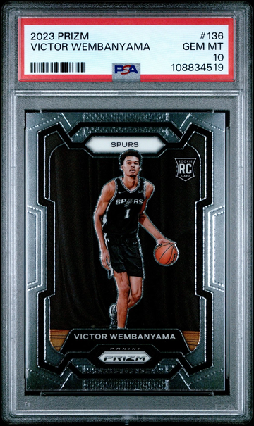 2023 Panini Prizm Victor Wembanyama #136 PSA 10
