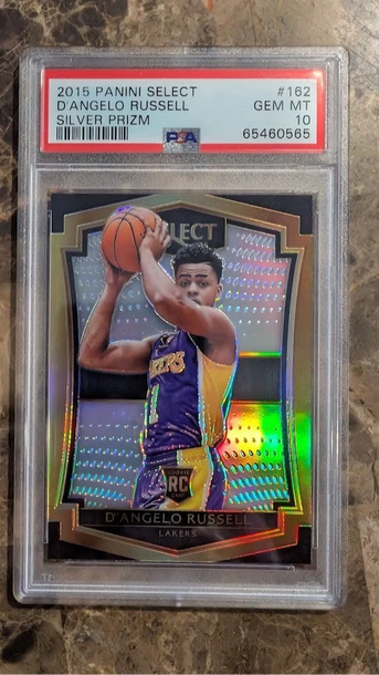 2015 Panini Select D'angelo Russell Silver Prizm #162 PSA 10