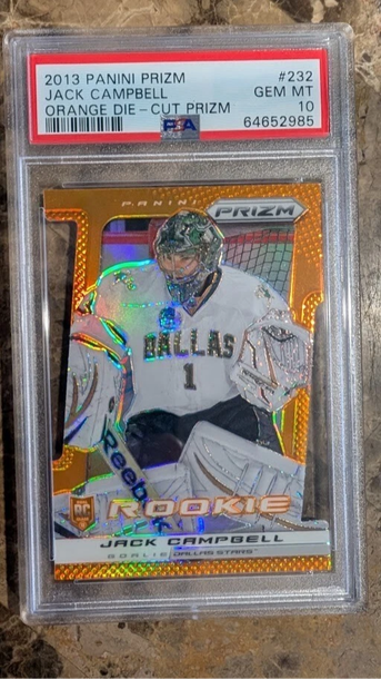 2013-14 Panini Prizm Orange Die-Cut Prizm /50 Jack Campbell #232 Rookie RC