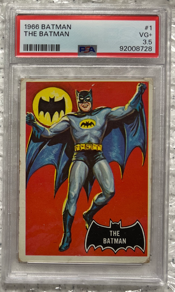 THE BATMAN #1 - 1966 Topps Batman - PSA 3.5 VG+ 
