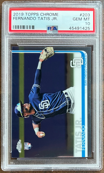 2019 Topps Chrome #203 Fernando Tatis Jr. PSA 10
