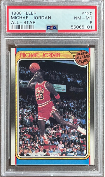 1988 Fleer All-Star #120 Michael Jordan PSA 8