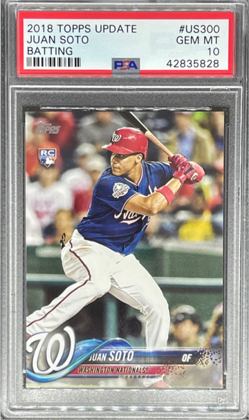 2018 Topps Update US300 Juan Soto RC PSA 10