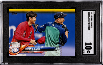 2018 Topps Update #US153 Japan's Finest Shohei Ohtani RC Ichiro Suzuki SGC 10