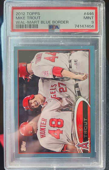 2012 Topps Mike Trout Blue Boarder 446 Psa 9
