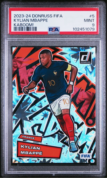 2023 Donruss FIFA Kylian Mbappe Kaboom PSA 9