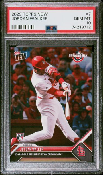 2023 Topps Now #7 Jordan Walker Rookie Opening Day