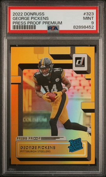 2022 Donruss George Pickens Press Proof Premium PSA 9