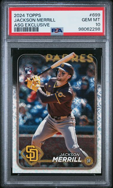 2024 Topps Jackson Merrill All Star Game Foil PSA 10