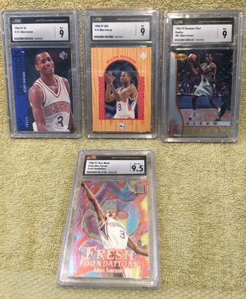 1996-97 Allen Iverson rookie card bundle