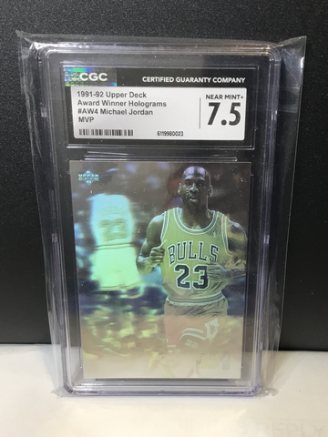 1991 upper deck award winner hologram Michael Jordan