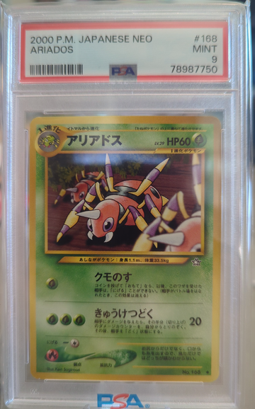 2000 Pokemon Japanese Neo Ariados PSA 9
