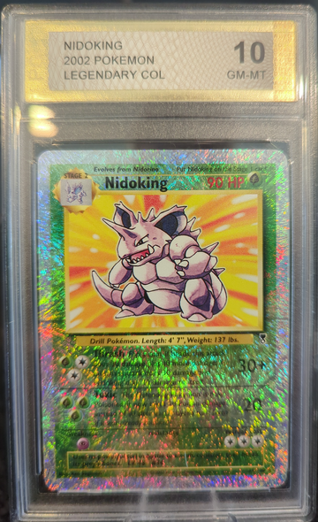 2002 Pokemon Legendary Reverse Holo Nidoking PGC 10